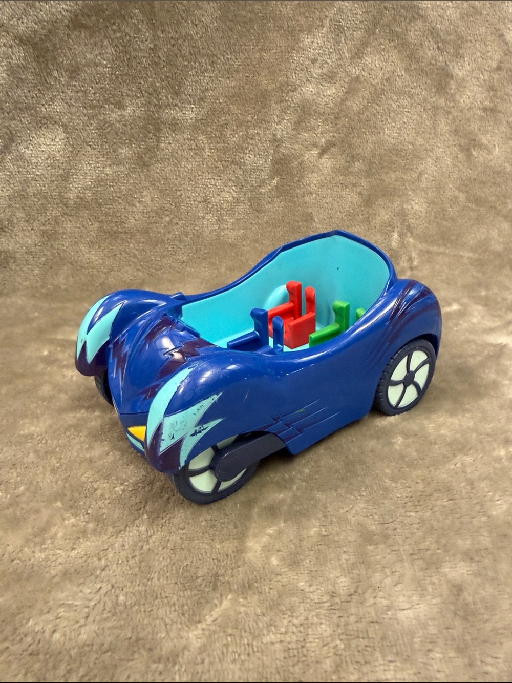 PJ Masks Cat Boy 3 Seat Vehicle Car  - 7 in. Blue Just Play Accessory C